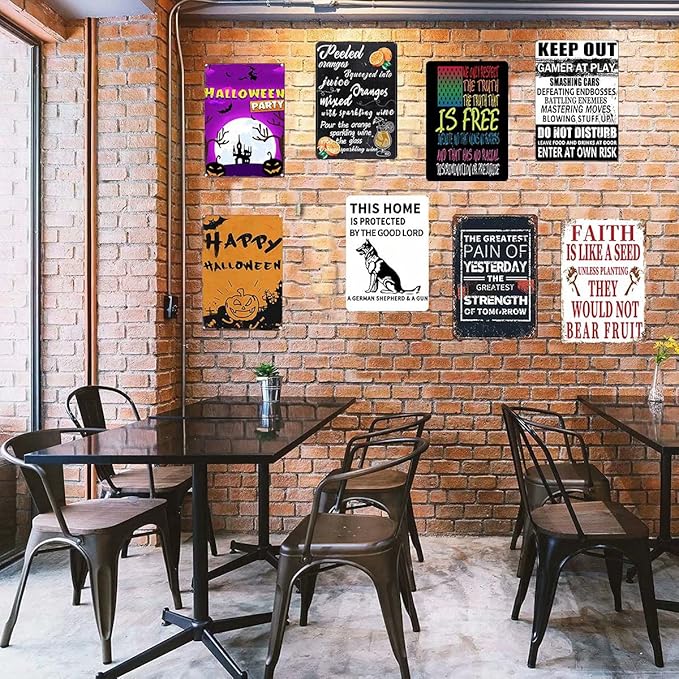 Fishing Tackle Knowledge Metal Tin Sign,Bar Cafe Farm Metal Poster Board Interesting Room Aesthetic Decoration 8X12 Inches - Bloomnest