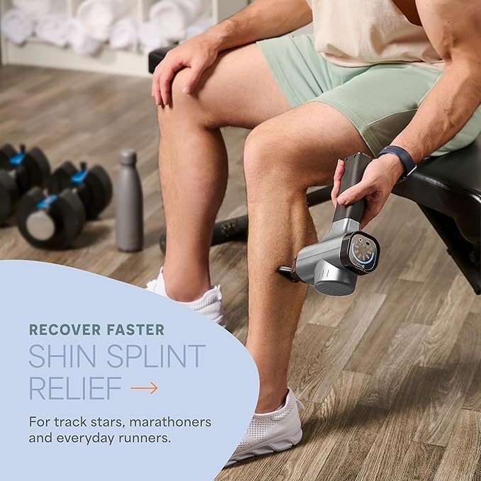 LifePro Massage Gun & Holder (Sold Separately) – Percussion Muscle Massager for Athletes with 8 Heads & 6 Speeds – Deep Tissue Back Muscle Extender for Recovery - Bloomnest
