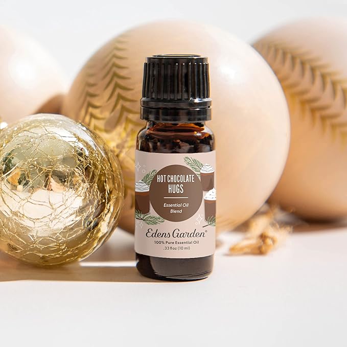 Edens Garden Hot Chocolate Hugs Essential Oil Blend- 100% Pure Premium Grade, Undiluted, Natural, Therapeutic, Aromatherapy, The Best for Diffusing, Candle, Laundry, Humidifiers 10 ml (.33 fl oz) - Bloomnest