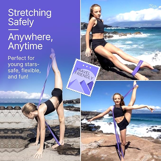 Premium Stretch Bands for Dancers - Flexibility & Ballet Stretching Band, Dance Equipment for Splits & Strength, Ideal Gifts for Ballet, Gymnastics, Cheerleading, Yoga and Pilates Training Stuff - Bloomnest