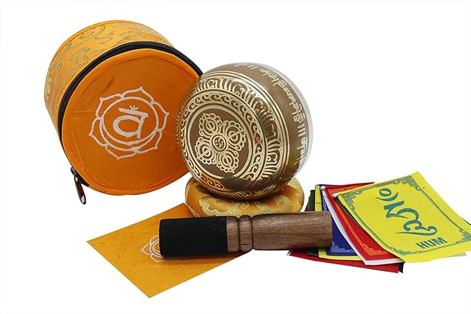 Seven Chakra Tibetan singing bowls set, choose your favorite chakra bowl, improve your chakra meditation practice (The Sacral Chakra) - Bloomnest
