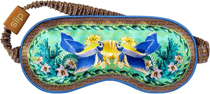 slip Pure Silk Sleep Mask - 100% Pure 22 Momme Mulberry Silk Eye Mask - Comfortable Sleeping Mask with Elastic Band, Zodiac Collection: Pisces - Bloomnest
