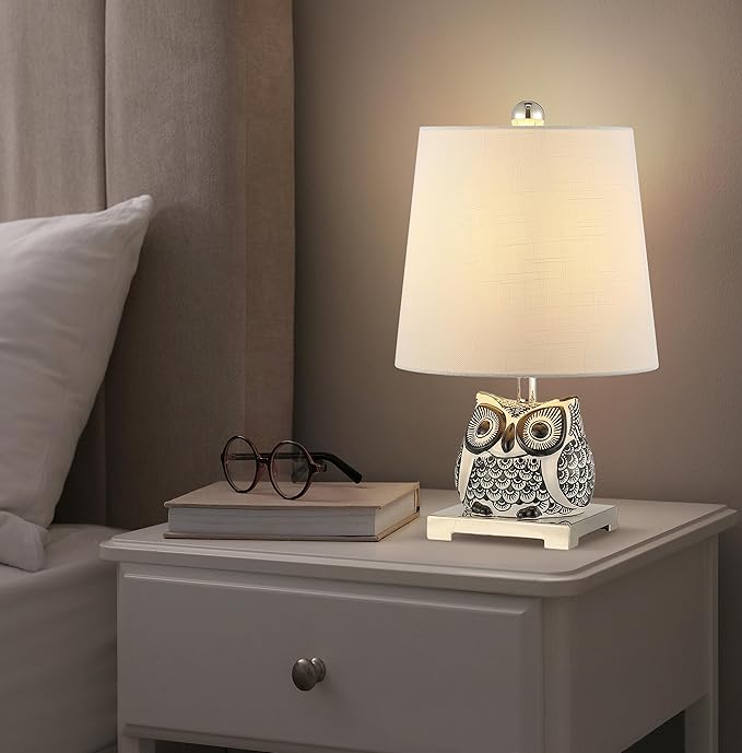 JONATHAN Y JYL3014C Justina 16" Ceramic Mini LED Table Lamp, Cottage,Transitional for Bedroom, Living Room, Office, Kids Room, Entryway, College Dorm, Bookcase, LED Bulb Included, Black/White - Bloomnest