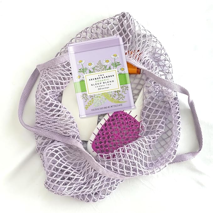 Life Plus Style Gourmet The Secret Garden Sleep Tea USDA Organic Chamomile Peppermint & Fennel Blend Caffeine-Free Non-GMO Gluten-Free Promotes Peaceful Sleep & Relaxation 50 Tea Bags in Gift Tin - Bloomnest