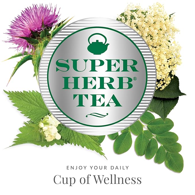 The Republic of Tea — Organic Nettle SuperHerb Tea Tin, 36 Herbal Tea Bags, Naturally Caffeine-Free - Bloomnest