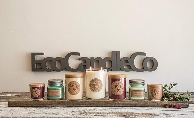 ECO CANDLE CO. Recycled Candle, Happily Ever After, 26 oz. - Scents of Wedding Bouquets - 100% Soy Wax, No Lead, Kraft Paper Label & Lid, Hand Poured, Phthalate Free, Made from Midwest Grown Soybeans - Bloomnest
