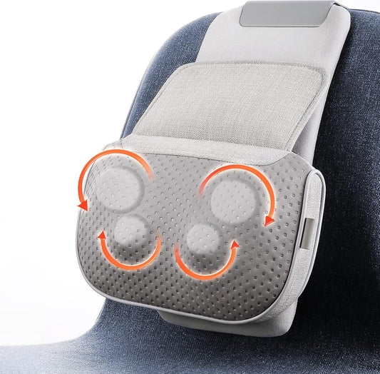 Careboda Neck and Back Massager, Shiatsu Shoulder Massage Pillow with Soothing Heat, 3D Kneading Deep Tissue Massages for Muscle Pain Relief, Perfect Gifts for Friends, Family, Lover