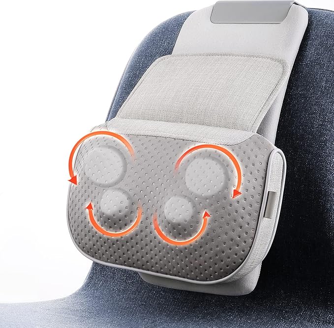 Careboda Neck and Back Massager, Shiatsu Shoulder Massage Pillow with Soothing Heat, 3D Kneading Deep Tissue Massages for Muscle Pain Relief, Perfect Gifts for Friends, Family, Lover - Bloomnest
