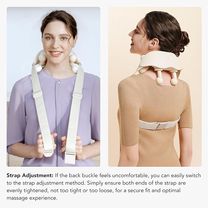 SKG Neck Massager for Pain Relief Deep Tissue Cordless Shiatsu Neck and Shoulder Massger with Heat Gifts for Men and Women Dad Mom Grandpa - Bloomnest
