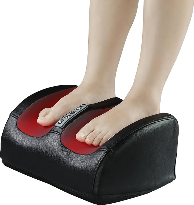 Shiatsu Foot Massager with Heat, FSA Eligible HSA Foot Massager for Foot Massage and Calf Massage, Foot and Calf Massager with Roller, Gifts for Mom & Dad, Valentines Day Gifts - Bloomnest