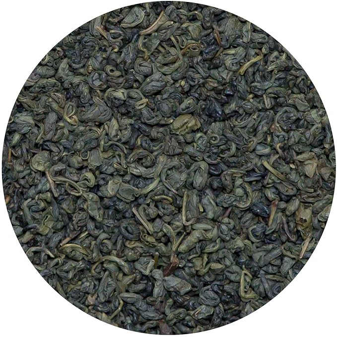 Tiesta Tea - Chinese Gunpowder, Loose Leaf, Traditional Smoky Green Tea, Premium Aromatic Blend, Medium Caffeinated, 50 Cups, 5 Ounce Refillable Tin - Bloomnest