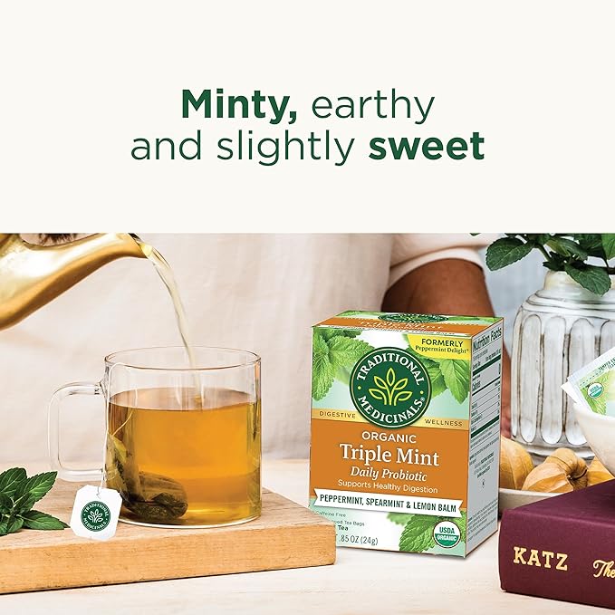Traditional Medicinals Tea, Organic Rose Hips & Hibiscus - Supports Everyday Wellness - Kosher, Non-GMO, Caffeine-Free - 16 Tea Bags (Pack of 2) - Bloomnest