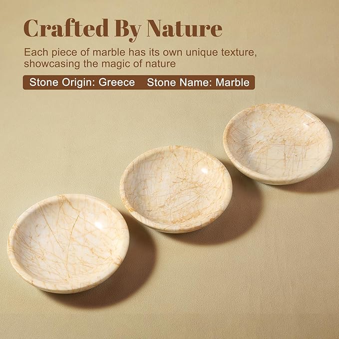 Koville Natural Marble Incense Holder, Incense Holder for Sticks with 9 Holes, Handmade Incense Burner Ash Catcher for Meditation Yoga SPA, Balsam Fir/Palo Santo/Sage/Cone (Gold) - Bloomnest