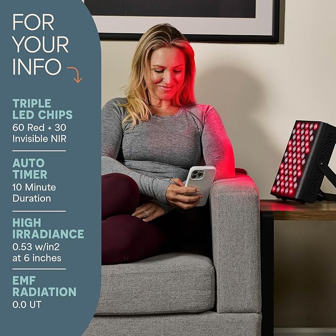 LifePro Red Light Therapy for Body Panel - 90 & 120 Dual Chip LEDs - 660nm & 850nm Near Infrared Full Body Red light Therapy Panel - For Daily Wellness & Comfort -Includes Hanging Kit and Eyewear Lifepro
