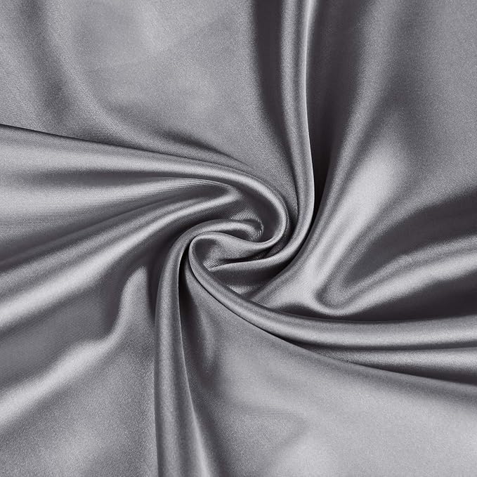 BEDELITE Satin Body Pillow Cover, Super Soft and Cooling Body Pillow Pillowcase for Hair and Skin, Breathable Silky Full Long Pillowcase Cover(20"x54", Dark Grey) - Bloomnest