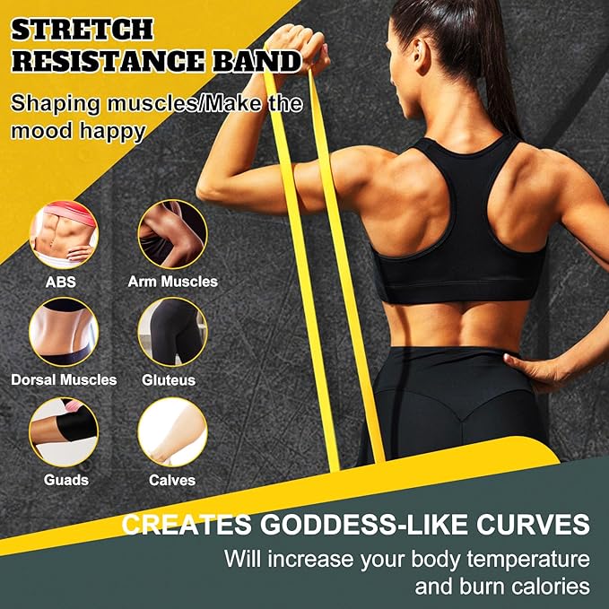 Exercise Bands Resistance Bands for Working Out,Pull Up Bands Set,at Home Workout Equipment,Workout Bands for Men and Women,Stretch Bands for Exercise - Bloomnest