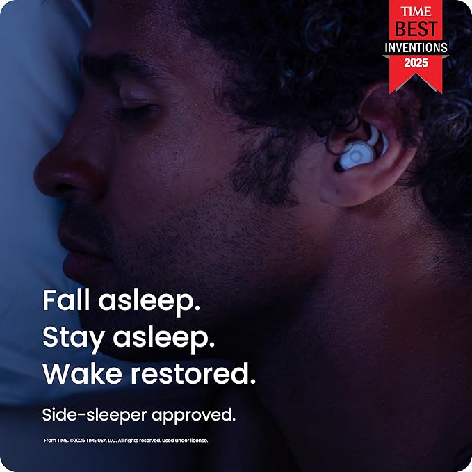 Ozlo Sleepbuds® | Comfortable Side Sleeper Headphones | Up to 10 Hours of Bluetooth LE Streaming | Science-Backed Sleep Sounds | Snore Blocking Comfortable Earbuds - Bloomnest