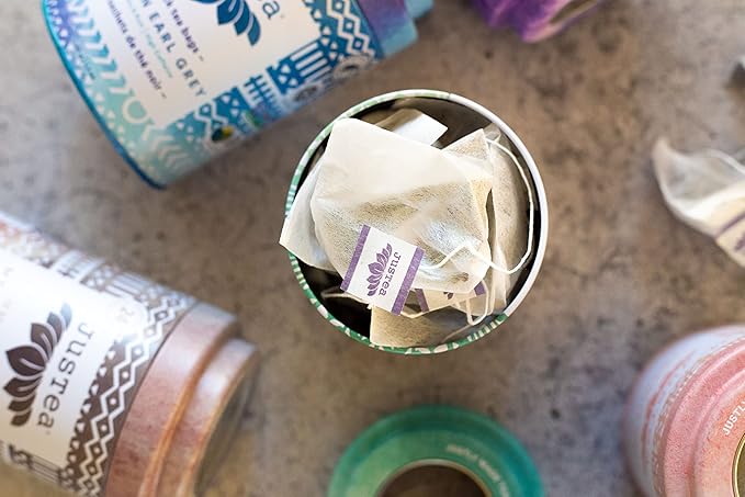 JusTea Chamomile Dream | Pyramid Compostable Tea Bags | Herbal Tea | 12+ Cups | Caffeine Free | Award-Winning | Fair Trade | Non-GMO - Bloomnest