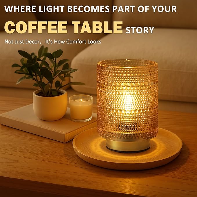 Battery Operated Decorative Lamp with Timer for Bookshelf/Bedside/Coffee Table Decor,Small Cordless Table Lamps with LED Warm Bulb for Dorm/Office/Patio/Entryway/Mantle/Home Decor(Golden) - Bloomnest