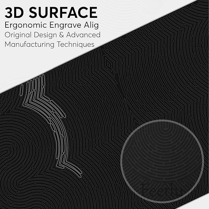 Extra Thick 12mm Exercise Mat – Non-Slip, Joint-Friendly & Cushioned Fitness Mat for Yoga, Pilates & Floor Workouts – Durable, Supportive & Includes Feetlu Classic Strap