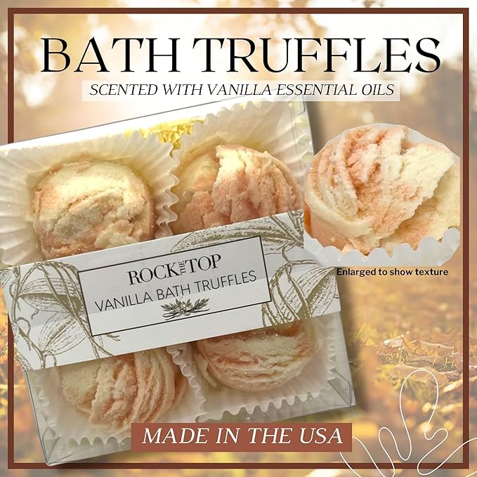 Relaxation Gifts for Women. 6 Self Care Gifts, Mineral-Rich Vanilla Bath Salt, Pumpkin Spice Bath Soap, Bath Bomb Truffles. Spa kit That Will Leave her Skin so Soft. - Bloomnest