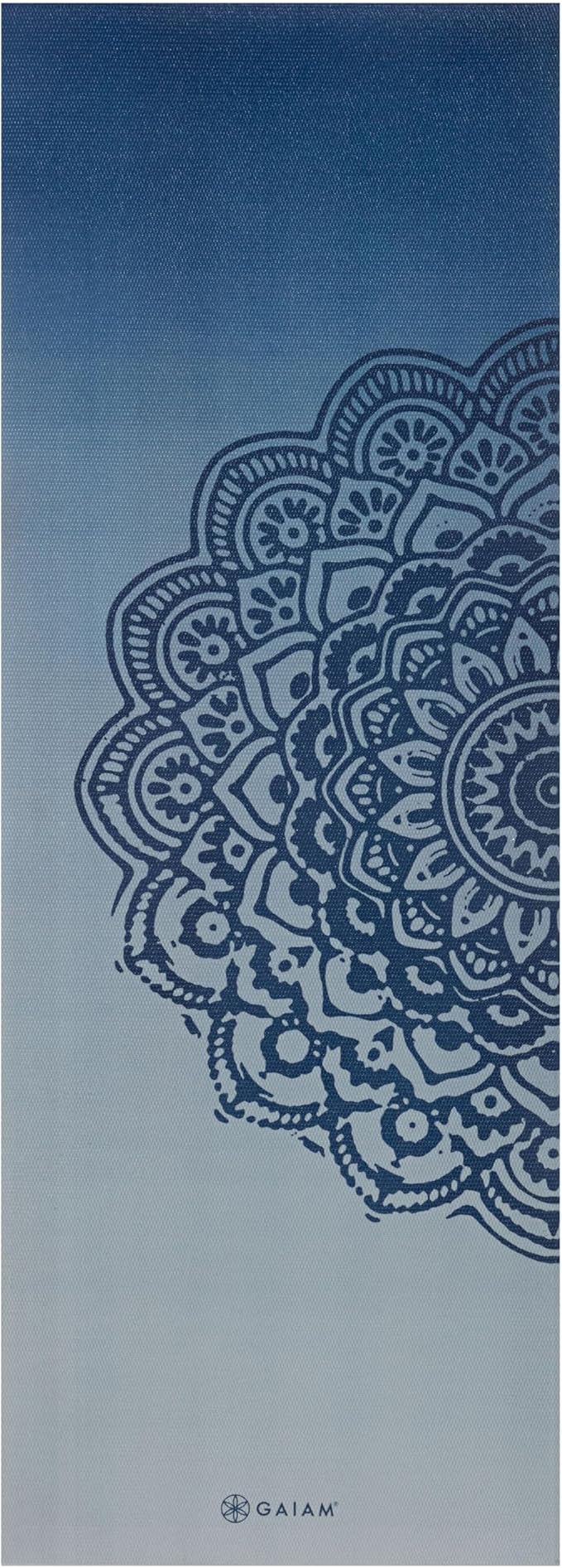 Gaiam Yoga Mat - Premium 6mm Print Extra Thick Non Slip Exercise & Fitness Mat for All Types of Yoga, Pilates & Floor Workouts (68"L x 24"W x 6mm Thick) - Bloomnest