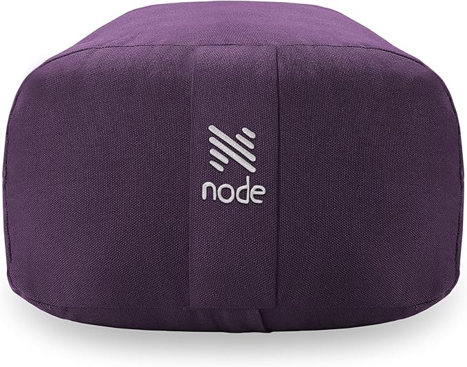Yoga Meditation Cushion, 25" x 12" Rectangular Bolster with Organic Cotton Cover - Bloomnest