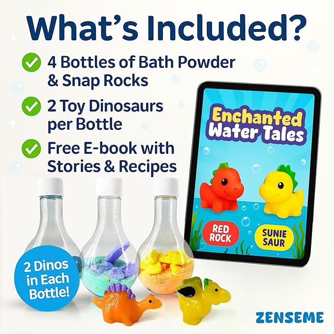 Bath Bombs for Boys with Mini Toy Ducks Inside – Kids Bath Bombs Powder - Bubble Bath for Kids – Bathtime Experiment Kit Mix - Blast of Foam & Colour Surprise – Gift Set of 4 - Bloomnest