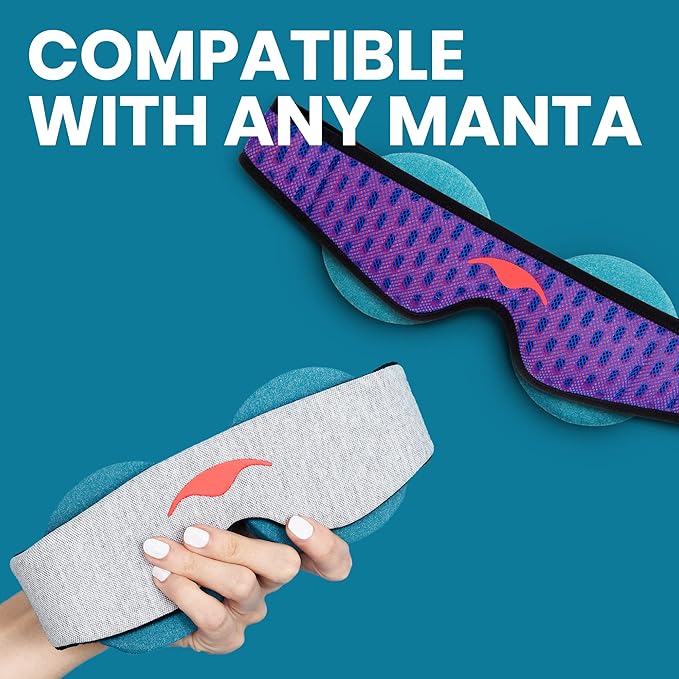 Manta Sleep Cooltherapy Bundle - Sleep Mask + Cool Eye Cups - 100% Total Blackout Mask Paired With Cooling Therapy Cups for Deep Rest, Migraines, Puffy Eyes & Sinus Relief - Bloomnest