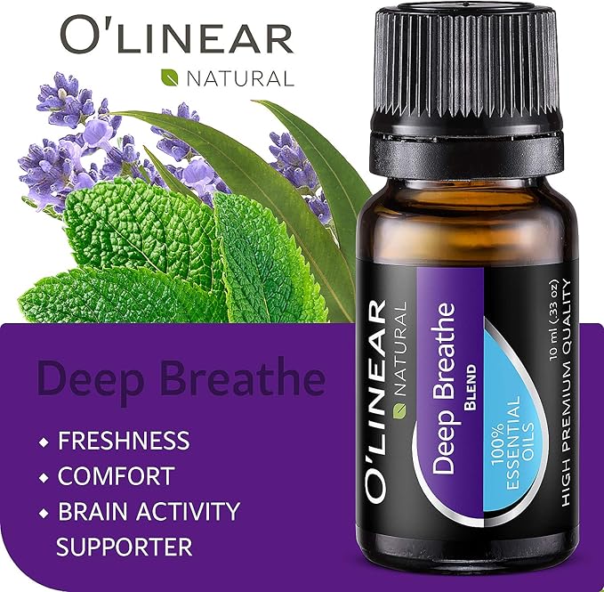 O'linear Essential Oils 6 Blends Set - Perfect for Humidifiers and Diffusers, Aromatherapy Diffuser Oils Scents, Essential Oil Kit for Home Use, Essential Oil Pack with Various Scents - Bloomnest