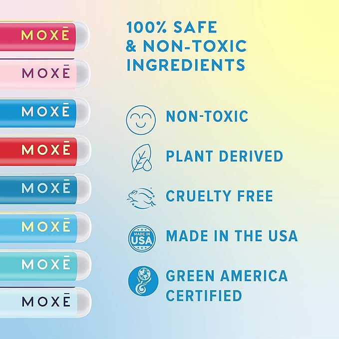 MOXĒ Nasal Inhaler Bundle, 8 Essential Oil Blends, Aromatherapy Sticks, Warming & Cooling Fragrances, Undiluted Oil, Natural Ingredients, Made in USA - Bloomnest