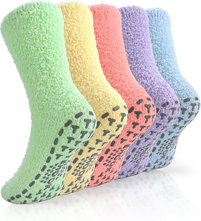 TEHOOK Warm & Cozy Valentines Gifts for Women, Fluffy Fuzzy Plush Sleeping Slipper Socks - Soft Warm Fabric - Bloomnest