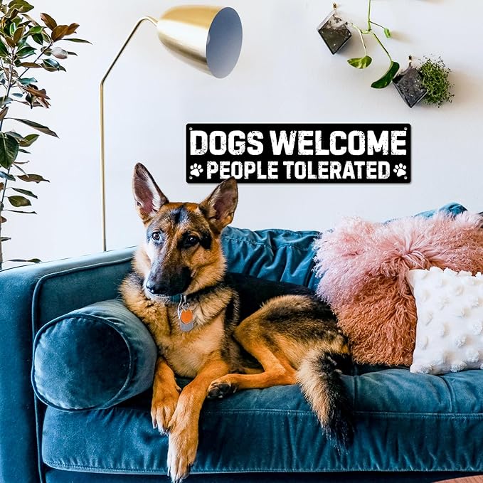 Dog Gifts for Women Funny Wall Decor for Dachshund, Golden Retriever, German Shepherd, French Bulldog, Black Lab, Poodle & More – Pug & Corgi Gifts for Corgi Lovers Tin Sign - Bloomnest