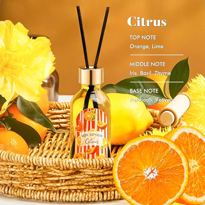 3 Pack Reed Diffuser Set, Linen Eucalyptus Citrus Scented Oil Reed Diffusers for Home, Bathroom, Office Decor, Aromatherapy Diffuser with 15 Sticks, 1.7 Fl. Oz Each, Total 5.1 Fl. Oz - Bloomnest