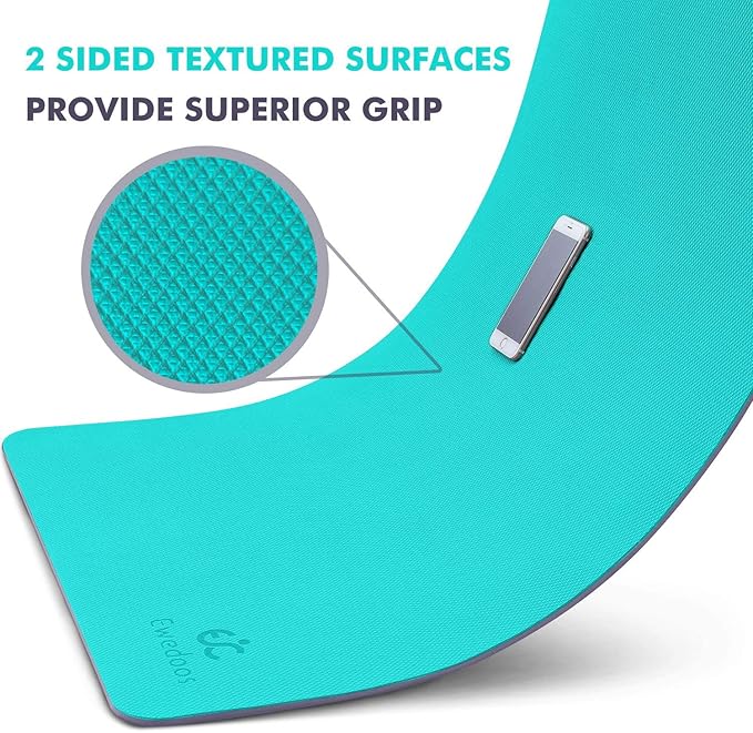 Ewedoos Eco Friendly Yoga Mat Thick TPE Yoga Mat Non Slip Yoga Mats Anti-tear Exercise Workout Mat for Women Men Kids Yoga, Pilates and Fitness