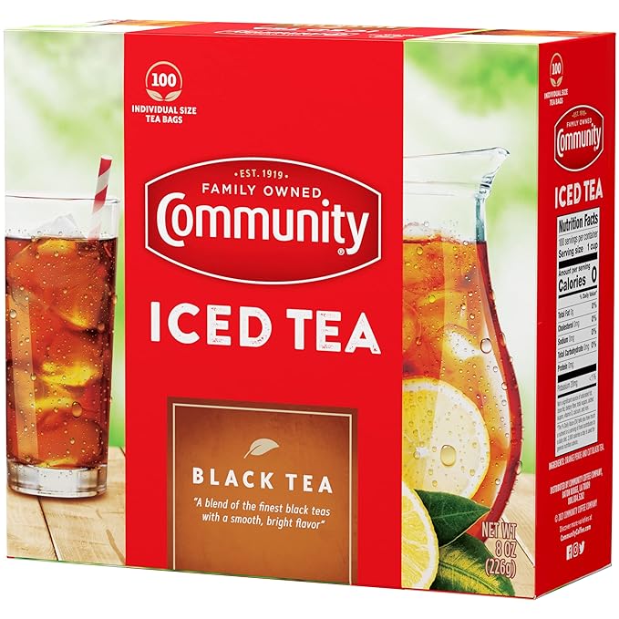 Community Coffee Porch Breeze Orange Pekoe Cut Black Tea Bags, Individual Cup Size, 100 Count (Pack Of 12) - Bloomnest