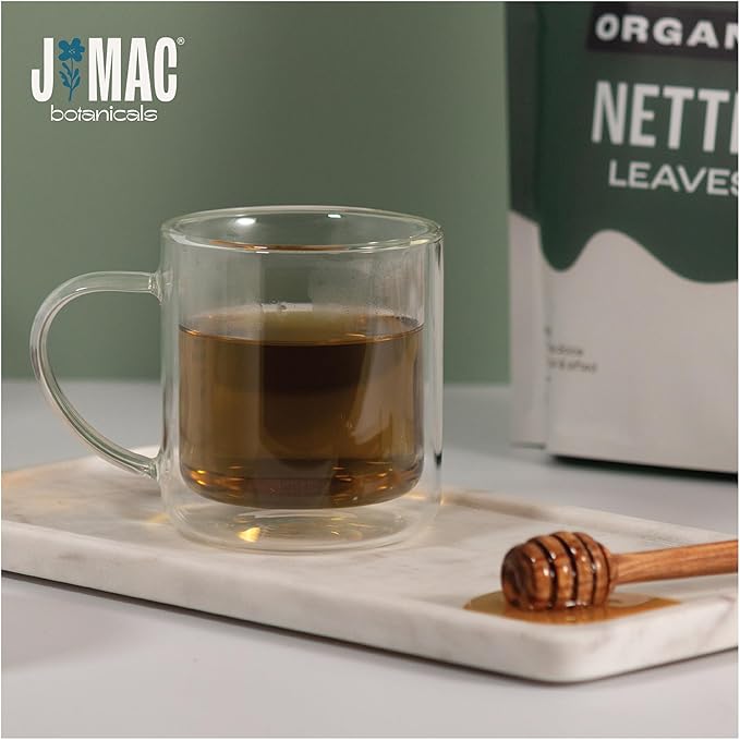 J MAC BOTANICALS Organic Nettle Leaf Herbal Tea 4 oz, 50+ Cups, Certified USDA Organic, Dried stinging nettle tea, Urtica dioica - Bloomnest