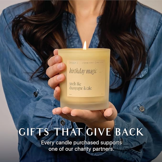 Benevolence LA Birthday Magic Scented Candles | 10 oz, 40-50 Hour Burn | Gifts for Women | Celebration Candle for Best Friend, Mom | Unique Womens Birthday Gift - Smells Like Champagne & Cake - Bloomnest