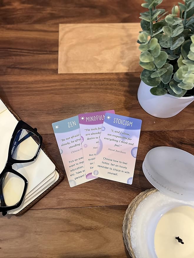 BEST 100 Mindful Prompts for Self Care & Stress Relief | Cards to Reduce Anxiety & Increase Relaxation | Perfect Mindfulness Gift | Beyond Positive Affirmations | Meditations For Kids, Teens, & Adults - Bloomnest