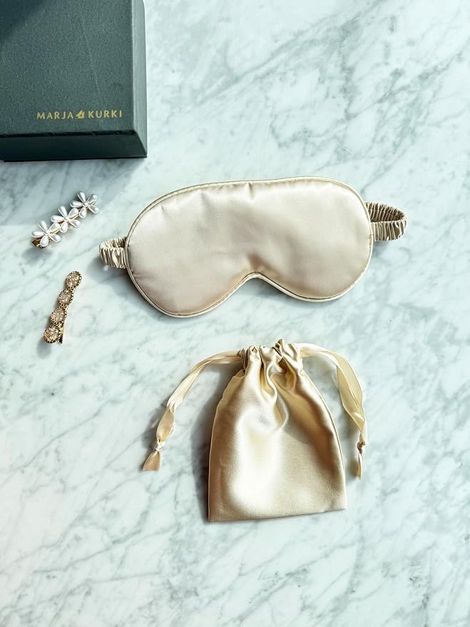 Silk Eye Mask for Sleeping - Satin Eye Cover with Storage Bag Mixcolor1 3Pcs Save 20% - Bloomnest