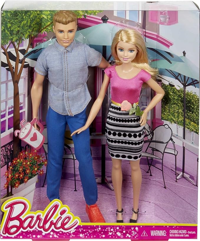 Barbie Dolls, Barbie and Ken Doll 2-Pack Featuring Blonde Hair and Bright Colorful Clothes, Kids Toys and Gifts (Amazon Exclusive) - Bloomnest