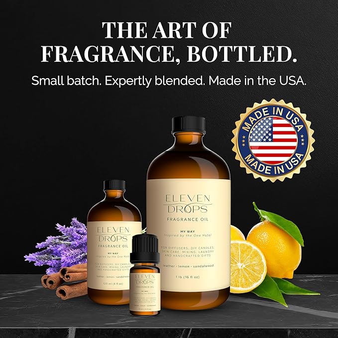 My Way Diffuser Oil - Premium Fragrance Oil Inspired by The One Hotel - Invigorating My Way Scent for Cold Air Diffusers, Home, Office, DIY Candles, Mixing, Lasting, Pet Friendly, 16oz - Bloomnest