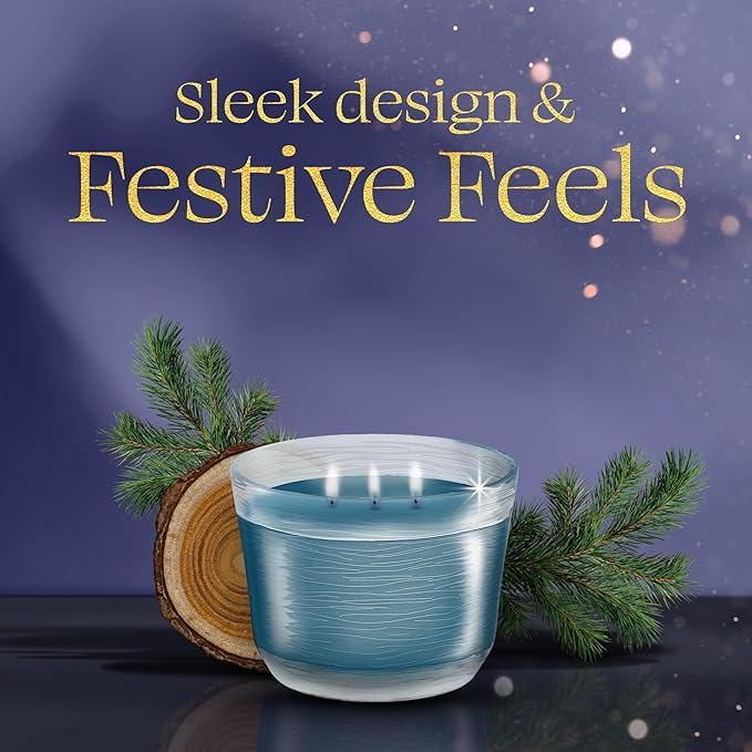 Glade 3-Wick Scented Candle Jar, Embers & Sandalwood, Air Freshener Infused with Essential Oils, 6.8 Oz, 3 Count - Bloomnest