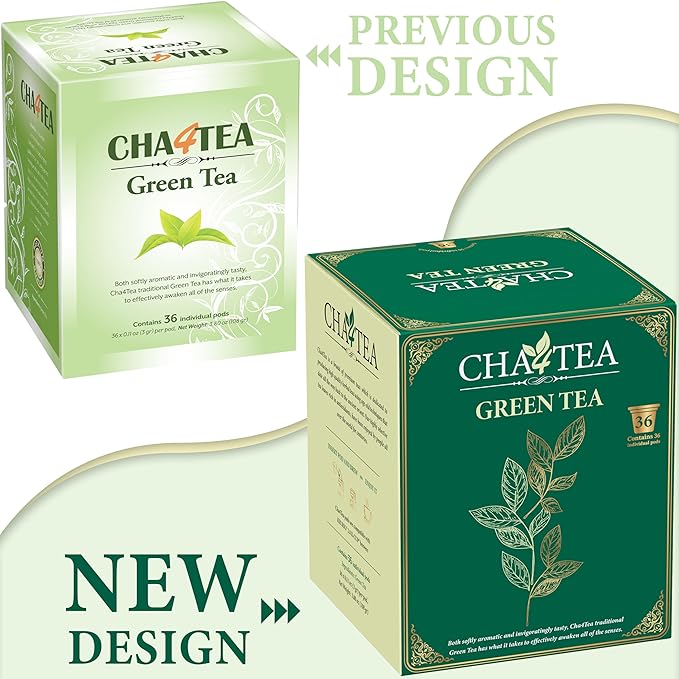 Cha4TEA 36-Count Green Tea Pods for Keurig K-Cup Brewers - Bloomnest