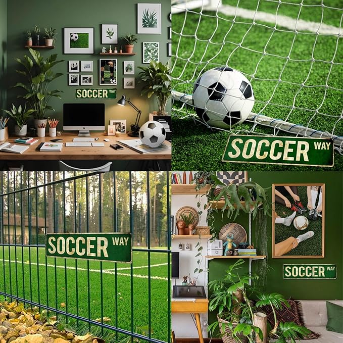 Rasonus Soccer Gifts for Boys 8-12 Men Soccer Poster Wall Decor for Girls Room, Vintage Sports Decor Teen Boys Birthday Christmas Wall Art for Bedroom Man Cave - Bloomnest