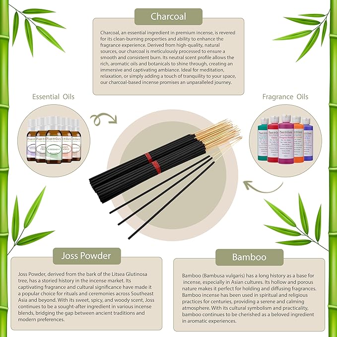 Black Coconut Exotic Incense Sticks Jumbo 19 Inch Long - Bulk 1 Bundle 27 to 30 Sticks - Natural 19" Extra Large with A Smooth Aroma That Burns for 3 to 4 Hours Each. - Bloomnest