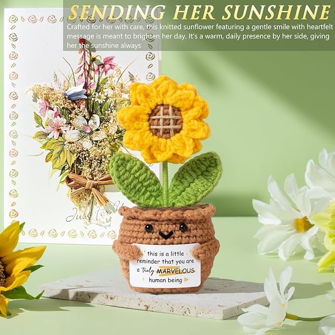 Birthday Gifts for Women Self Care Get Well Soon Gift Baskets, Spa Care Package Thinking of You Gift Set, Sympathy Inspirational Sunflower Valentines Day Gifts for Her Women Mom Friends Sister Wife - Bloomnest