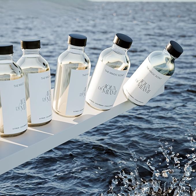 The Magic Scent Aqua di Miami Diffuser Oil - Hotel & Home Luxury Scents - Diffuser Oil Scents for Home Designed for Use in All Diffusers - 4 fl oz, 120 mL - Bloomnest