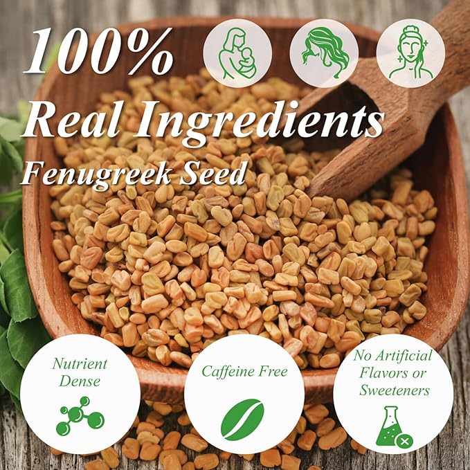 WT WEETEE Fenugreek Tea Bags 100 Count, 100% Natural Premium Whole Fenugreek Methi Seeds, Caffeine-free Nourishing Herbal, No Additives - Bloomnest