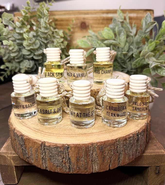 Day at the Spa Hanging Car Air Freshener – Long Lasting Essential Oil Diffuser for Car, Closet, Bathroom – 2-Pack Natural Scent Deodorizer for women and men. - Bloomnest